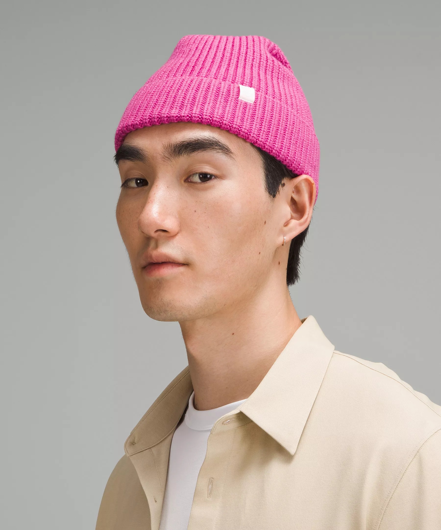 Close-Fit Wool-Blend Ribbed Knit Beanie - 5