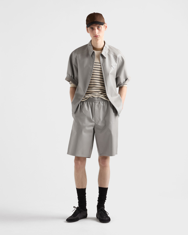 Prada Leather Bermudas outlook