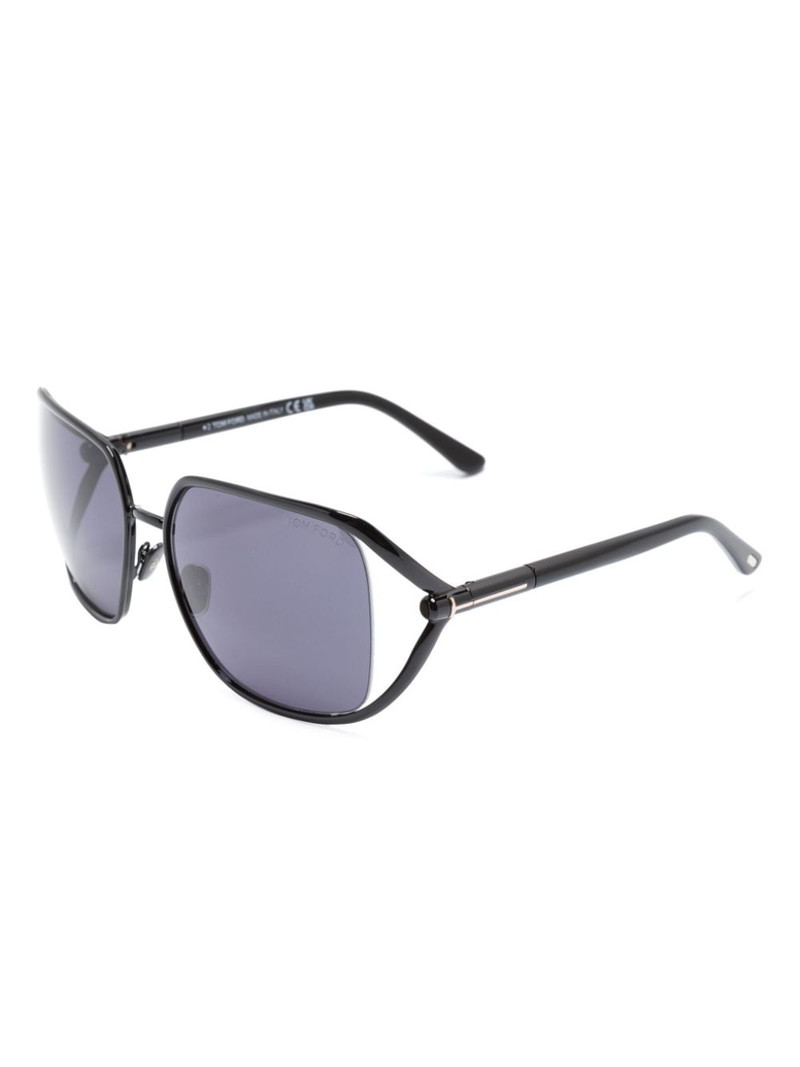 TOM FORD matte-effect square-frame sunglasses outlook