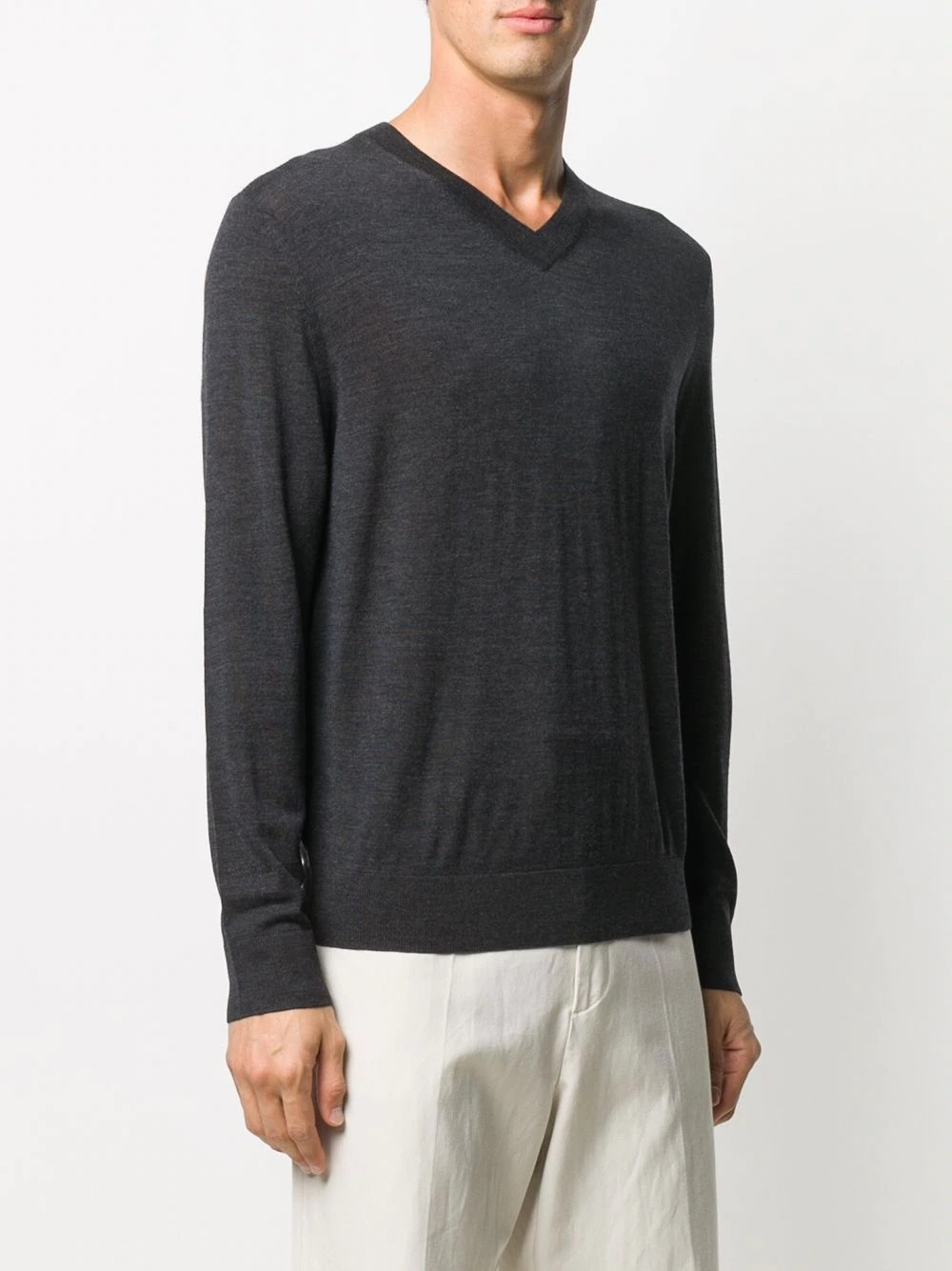 regular-fit V-neck pullover - 3