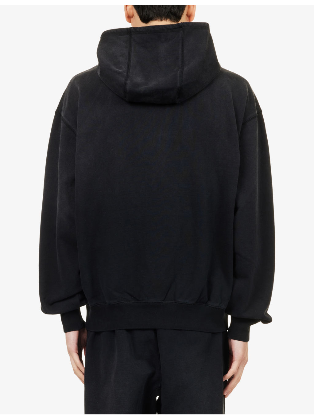 Oversized Embroidered-Logo Cotton Hoody - 4