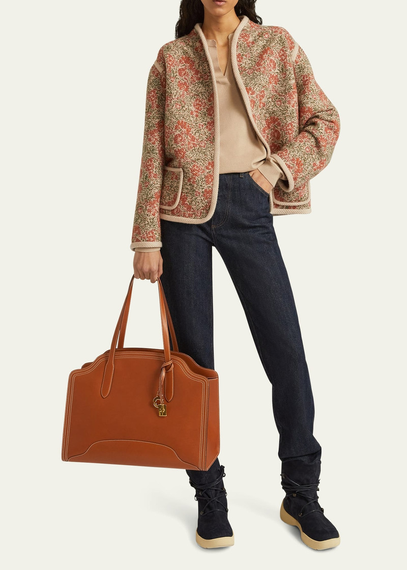 Alba Cabas Leather Handbag 4