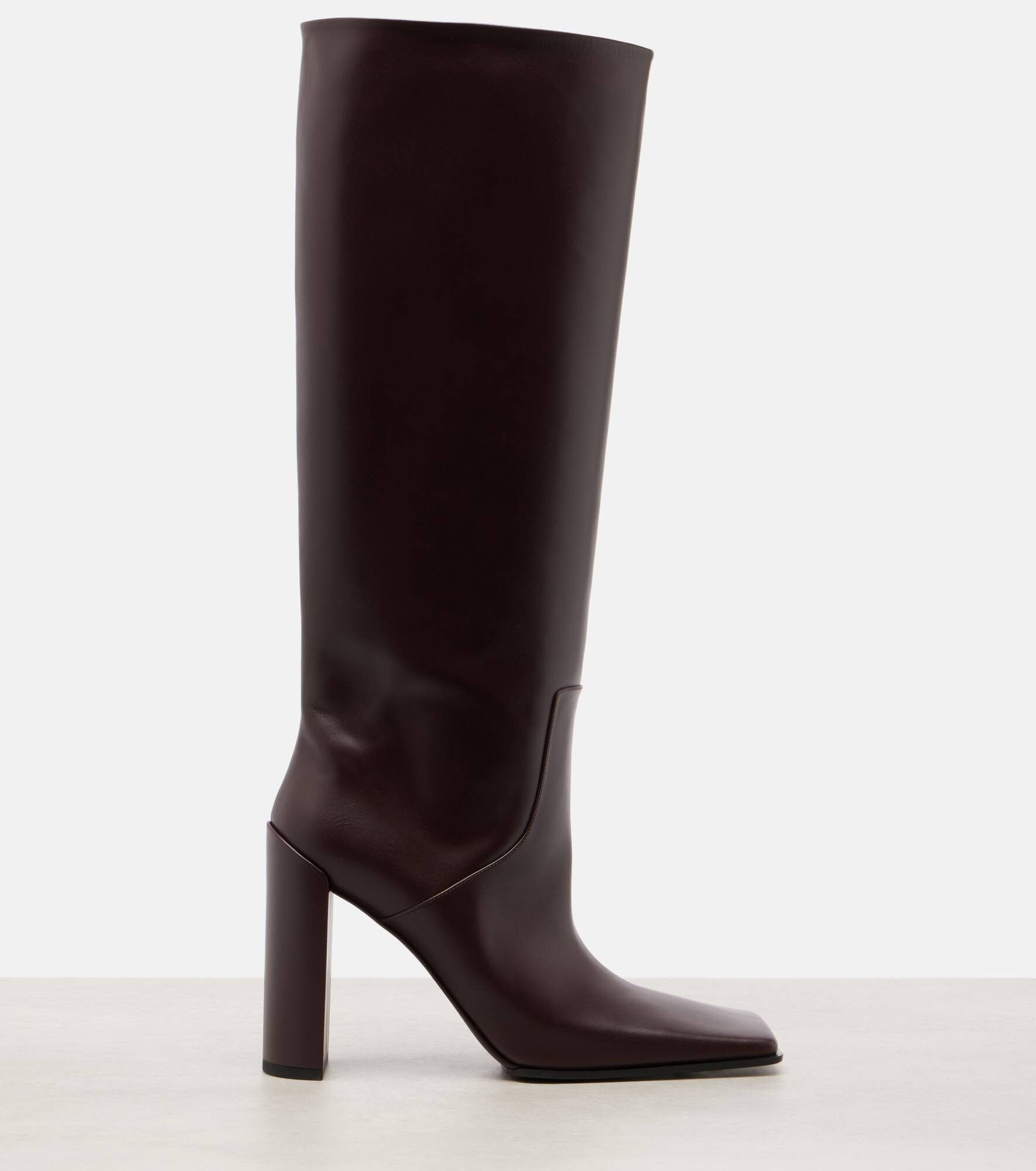 90 leather knee-high boots - 4