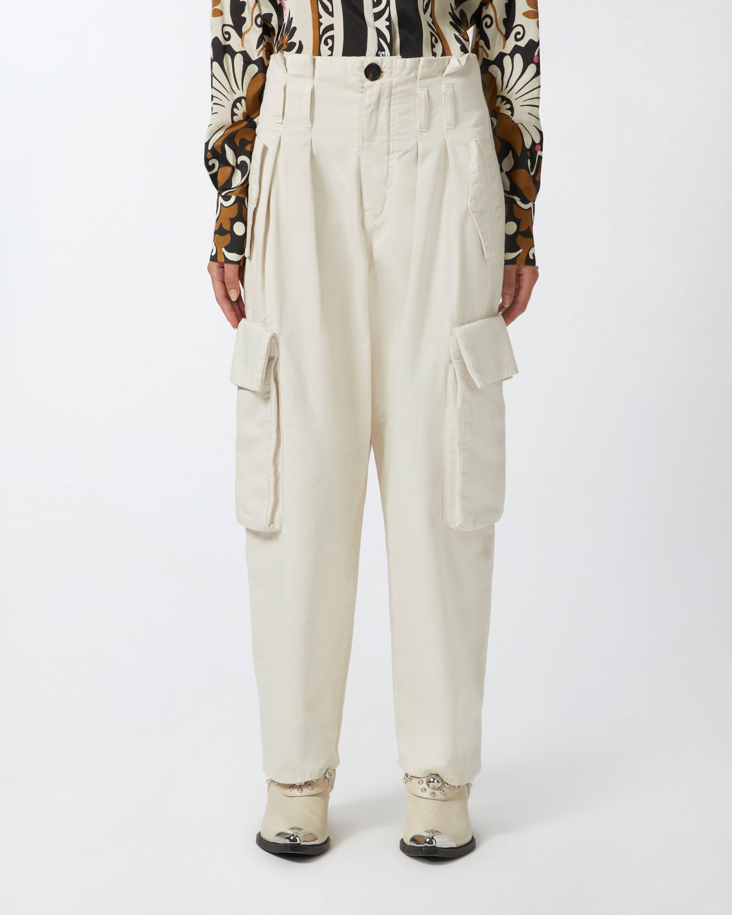 OVERSIZE CARGO TROUSERS WITH BELT - 3