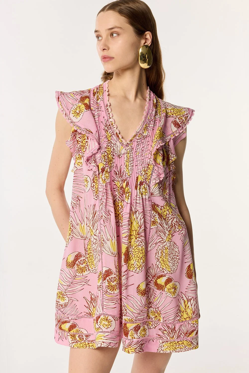 Mini Dress Camelia - Pink Karibia - 1