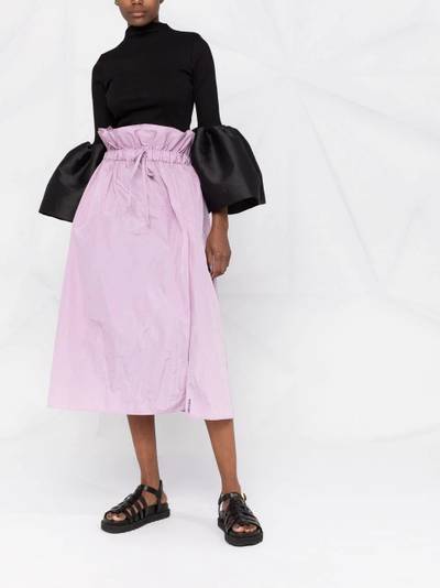 REDValentino paperbag-waist midi skirt outlook