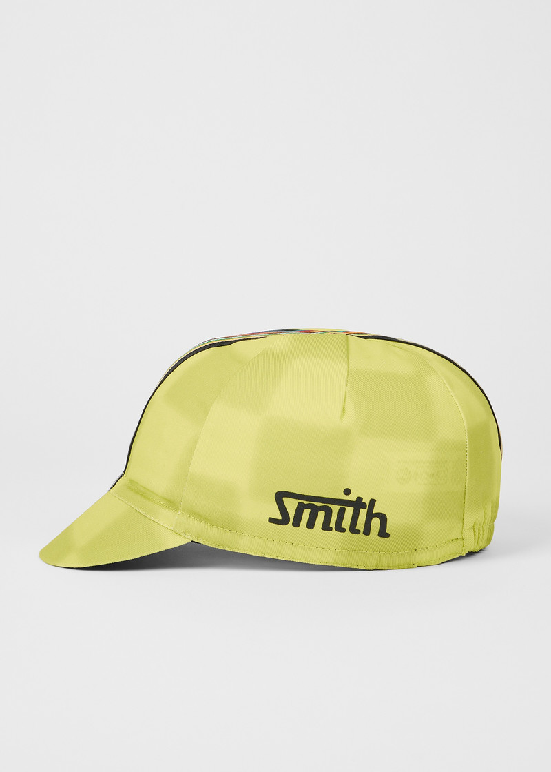 Paul Smith Yellow Checkerboard Cycling Cap outlook