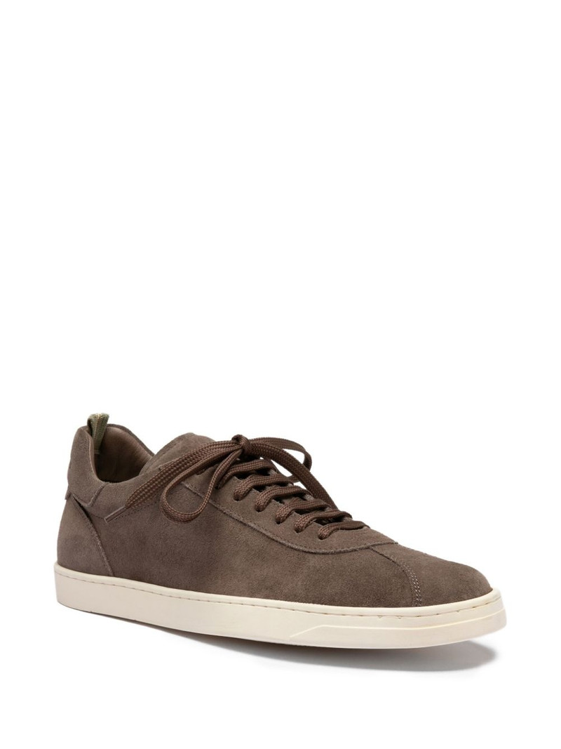 OFFICINE CREATIVE Karma suede low-top sneakers outlook
