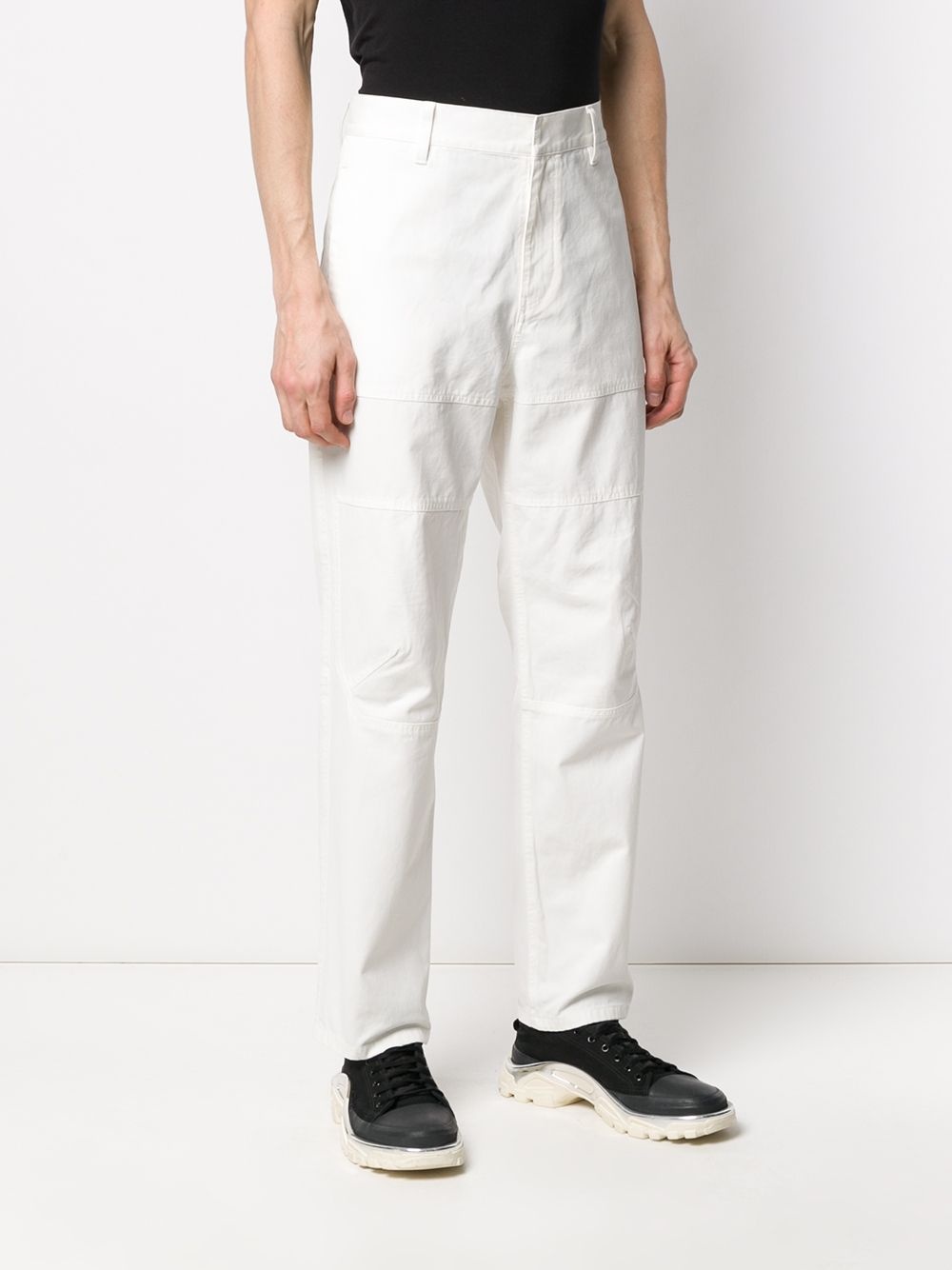 high-rise cargo trousers - 4