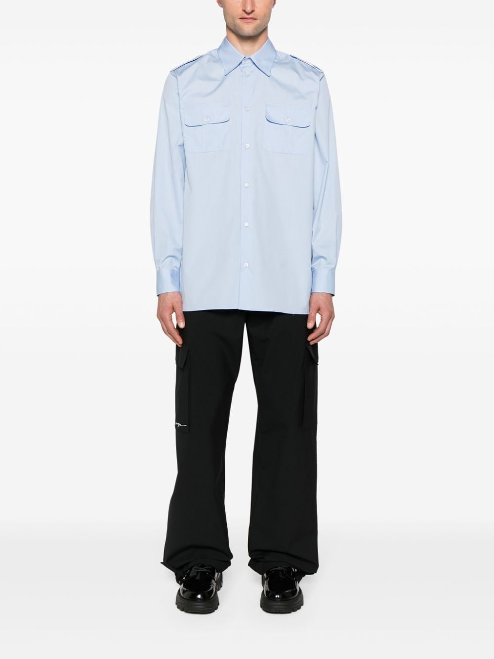 drawstring cargo trousers - 2