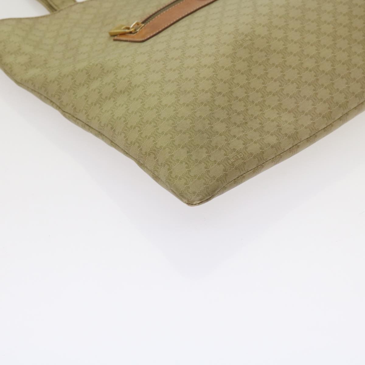 CELINE Macadam Canvas Tote Bag Beige - 12