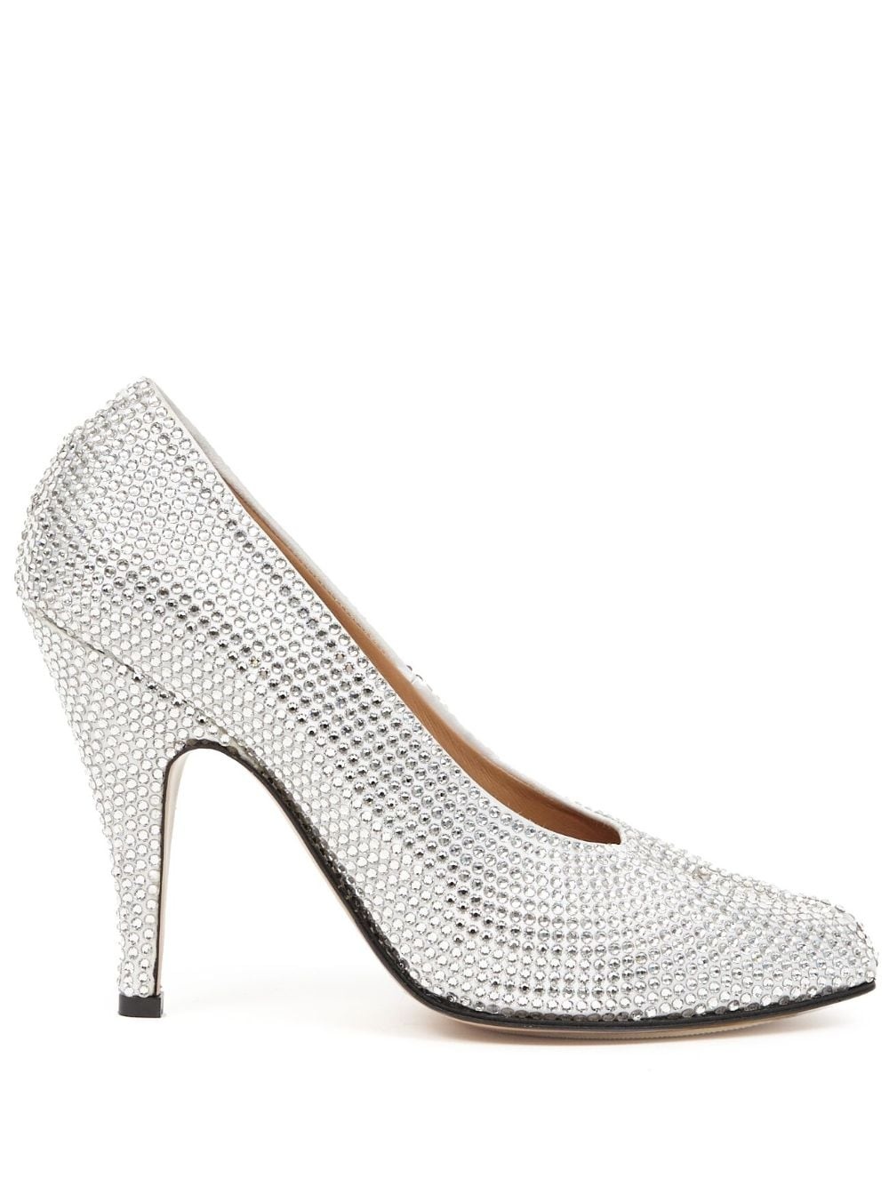 Tabi 110mm rhinestone court shoes - 1