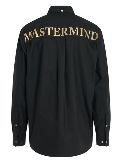 MASTERMIND WORLD embroidered cotton shirt outlook