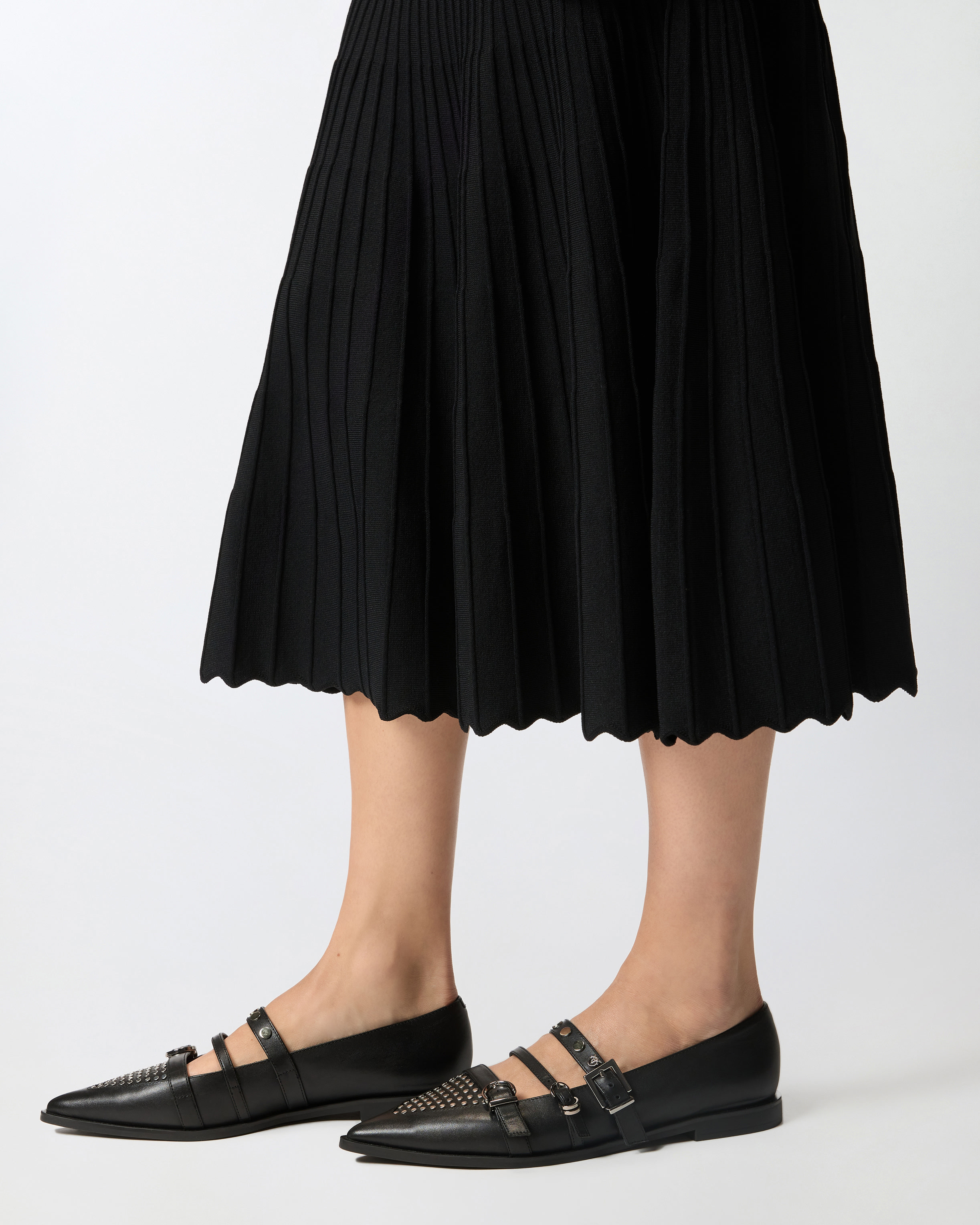 PLEATED MIDI SKIRT - 5