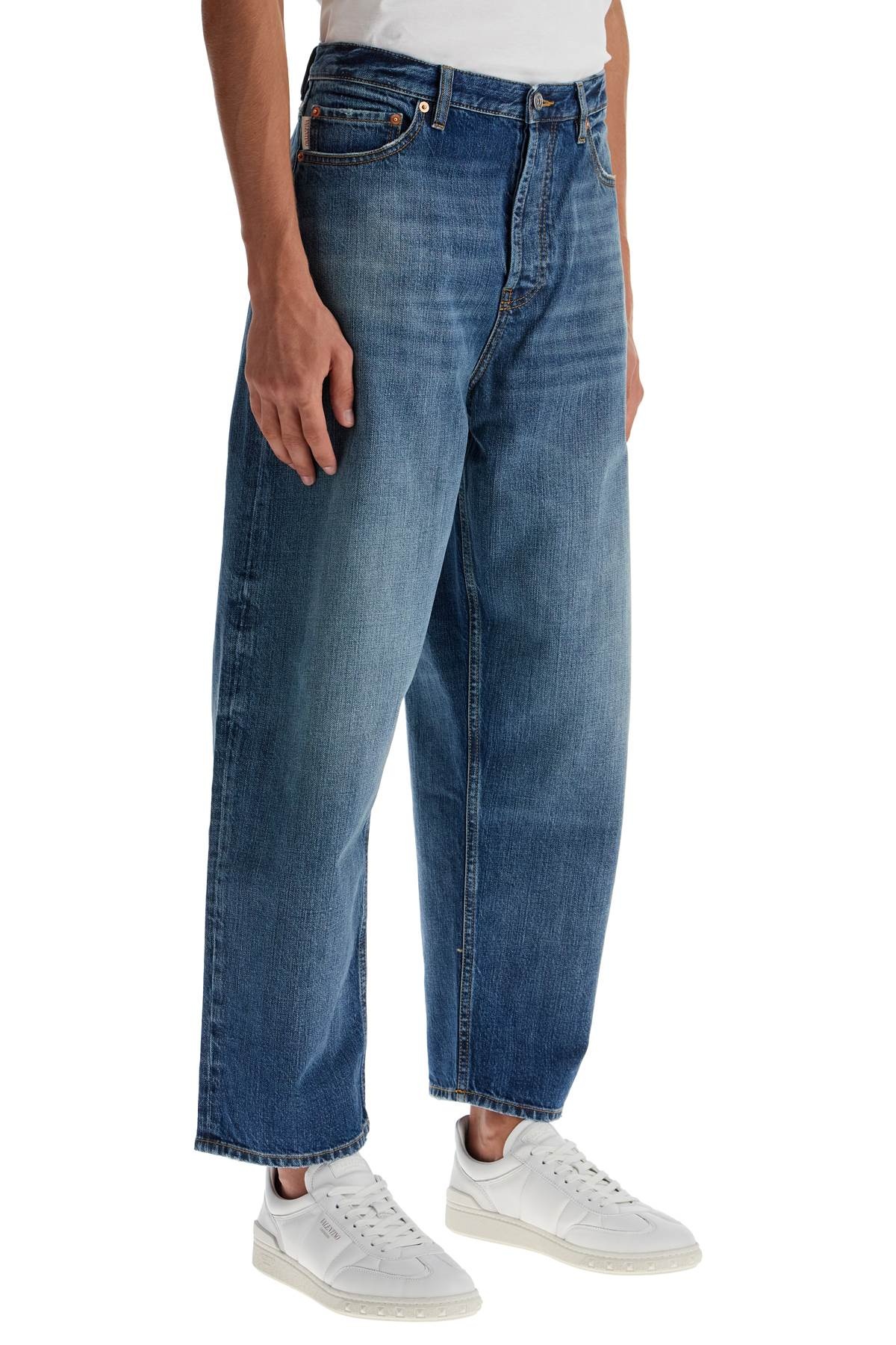 WIDE-LEGGED CROPPED JEANS WITH A RELAXED - 3