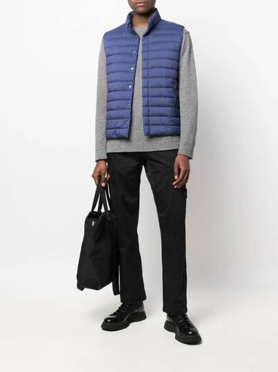 Herno padded press-stud vest outlook