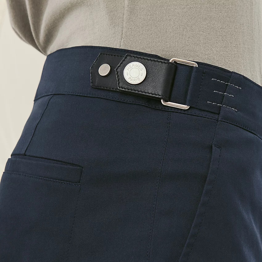 Saint Germain shorts with leather tab - 4