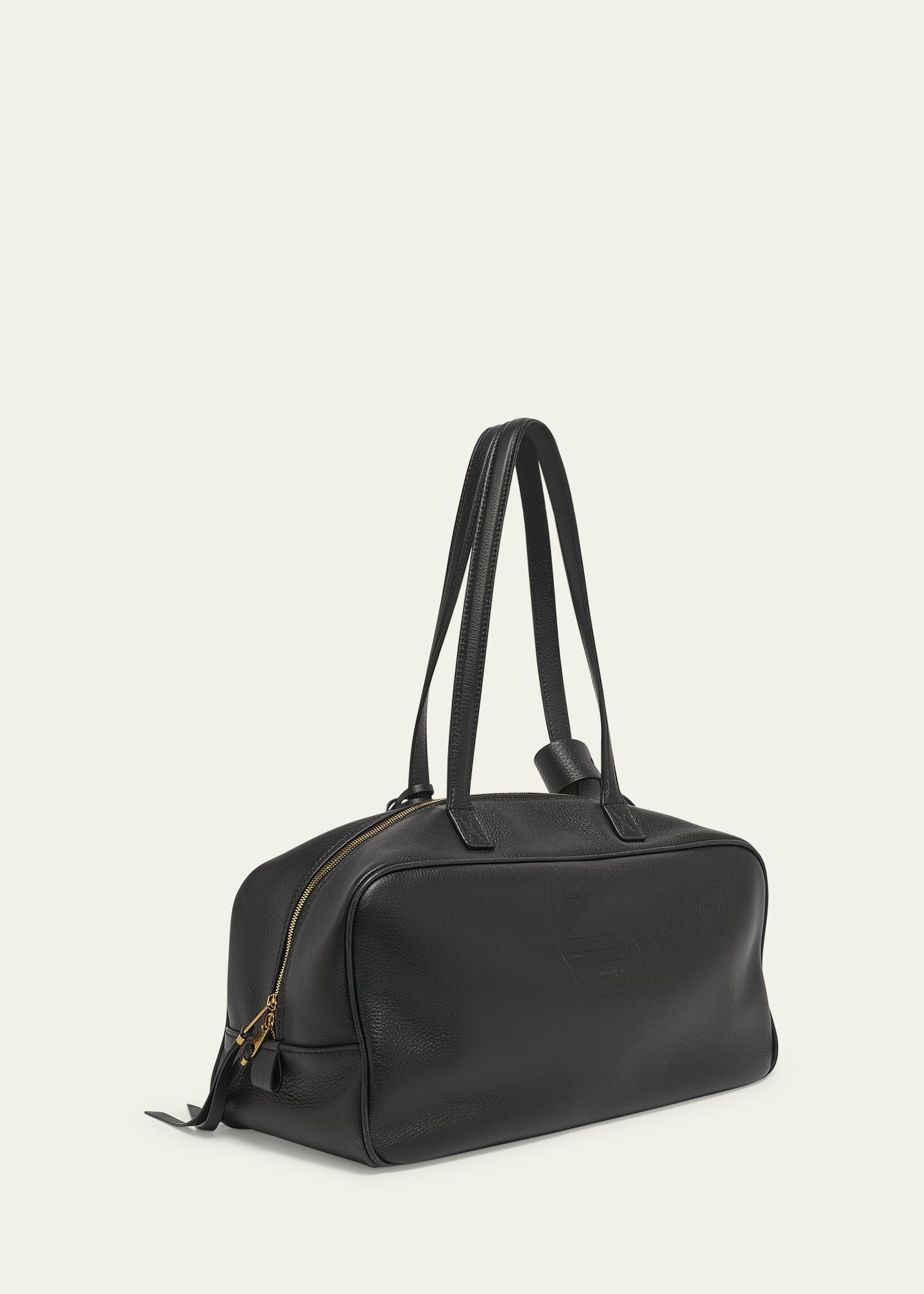 Medium Zip Leather Shoulder Bag - 3