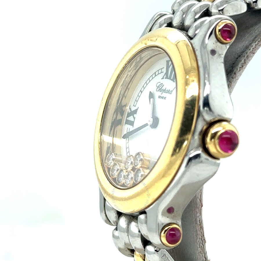 Pre-owned Chopard Happy Sport Quartz White Dial Ladies Watch 27/8249-23 - 4