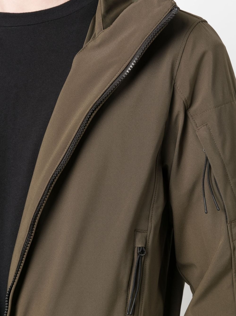 lens-detail hooded jacket - 5