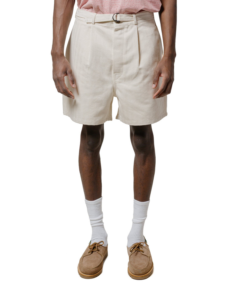The Real McCoys MP25014 Belted Shorts / Cotton-Hemp Beige outlook