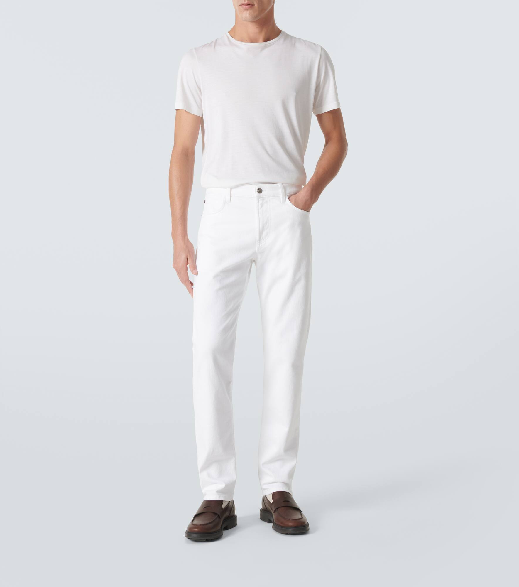 Silk and cotton-blend T-shirt - 2