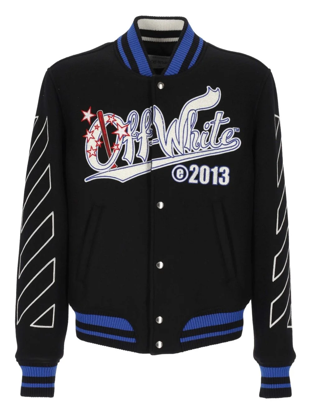 logo-embroidered jacket - 1