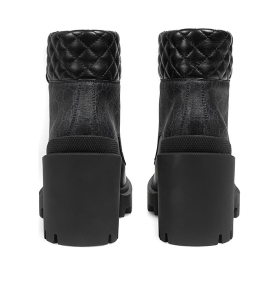 (WMNS) Gucci GG Ankle Boot 'Black' 659691-UC810-1000 - 5