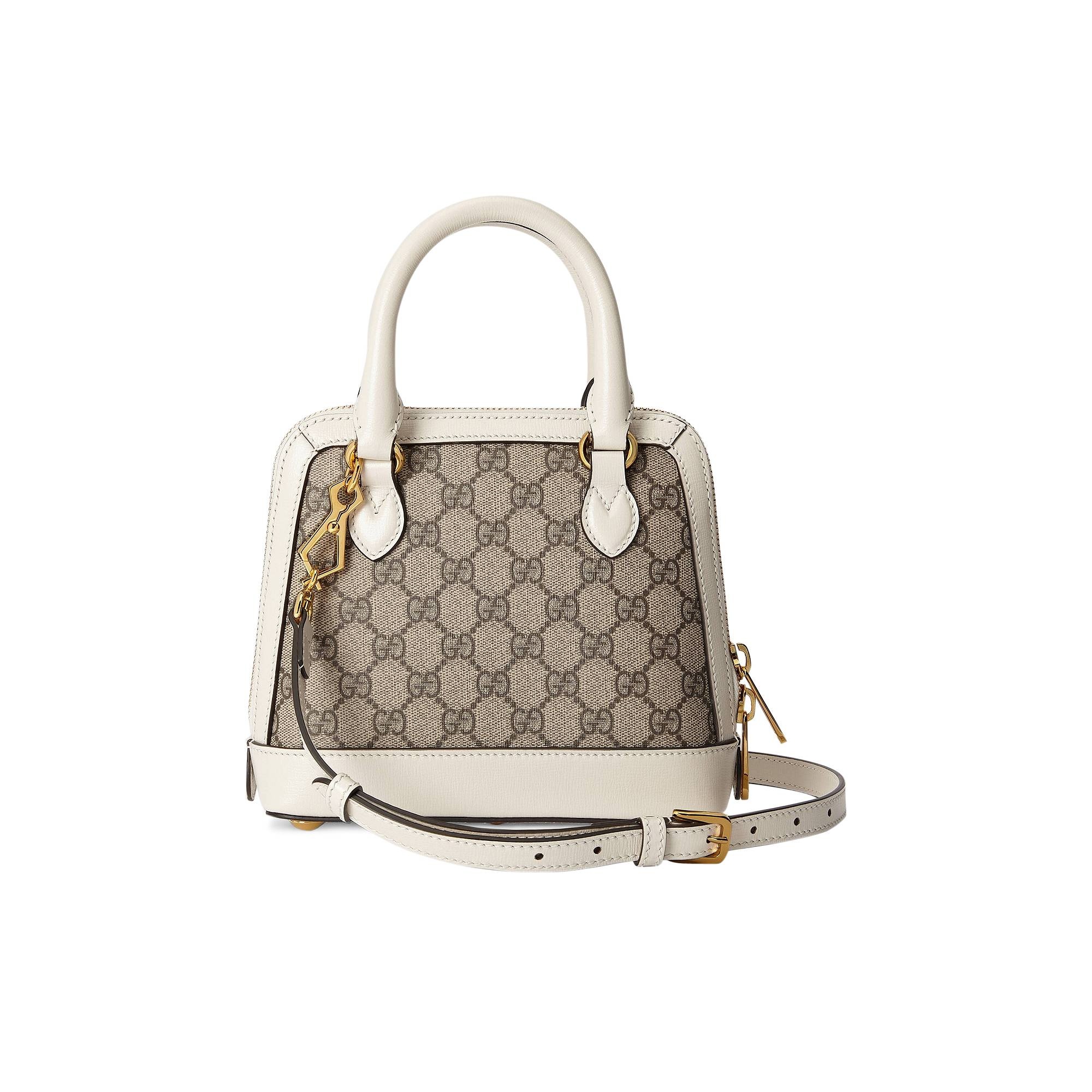 Gucci Horsebit 1955 Mini Top Handle Bag 'GG Supreme/White' - 2