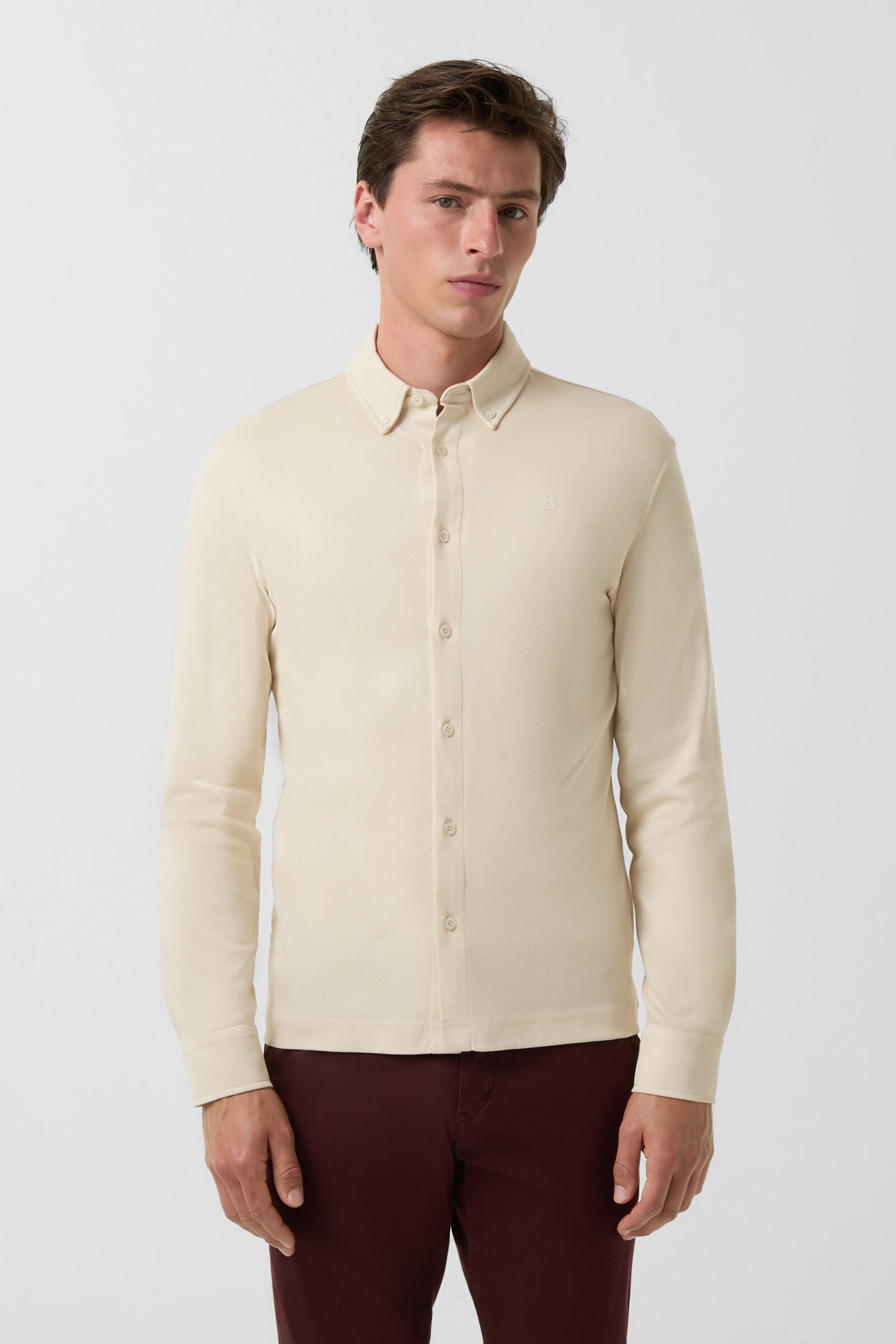 Jersey shirt Franz in Cream - 2