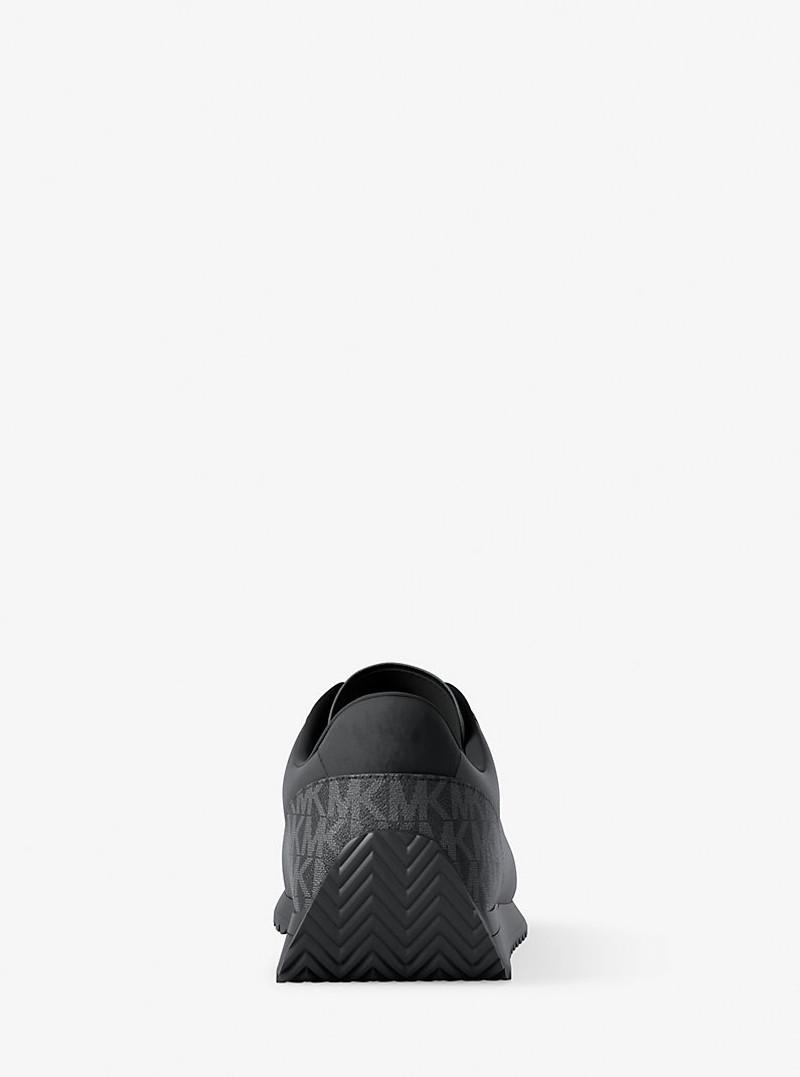 Rhodes Signature Logo and Leather Trainer 4