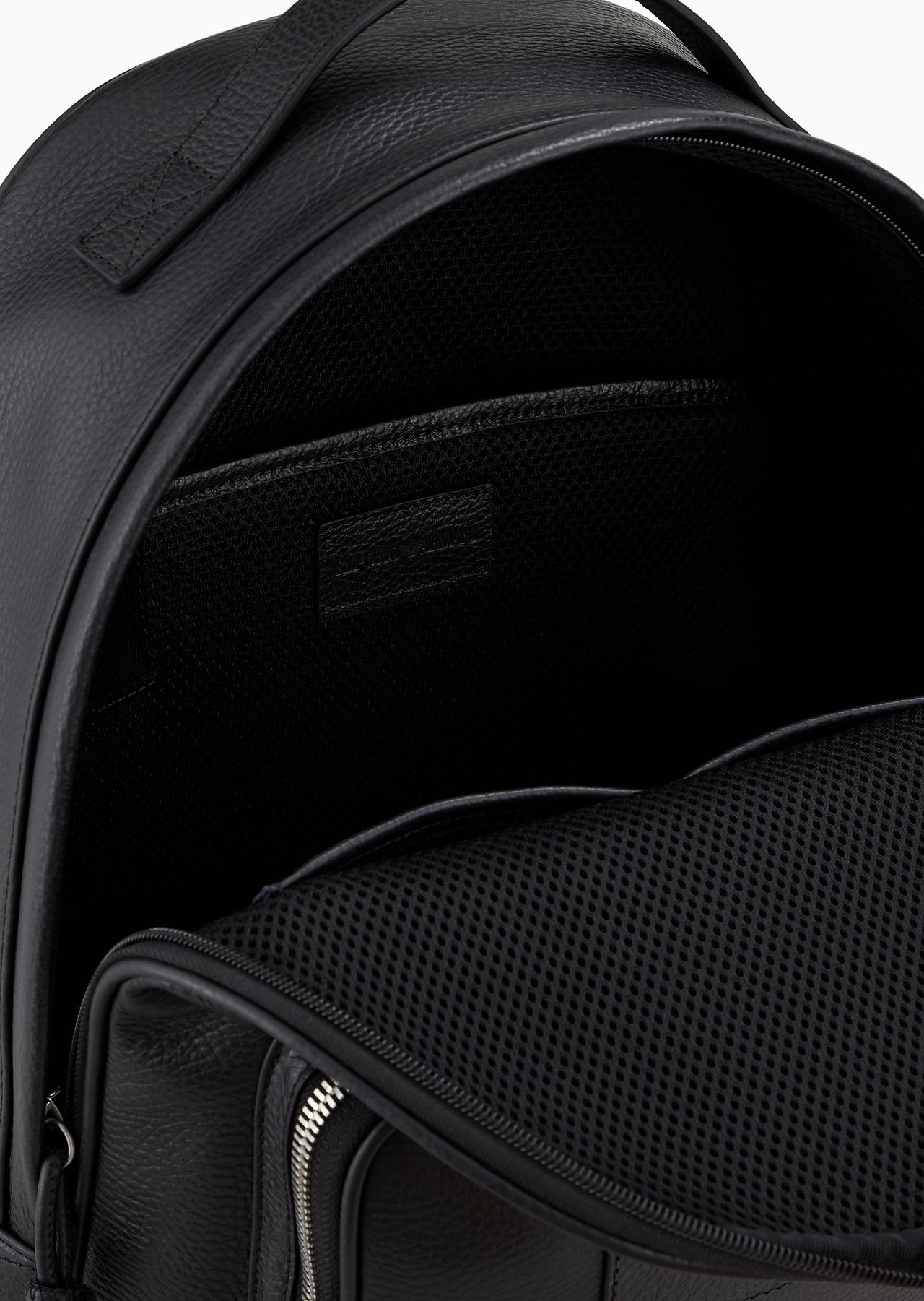 Rounded backpack in tumbled leather - 4
