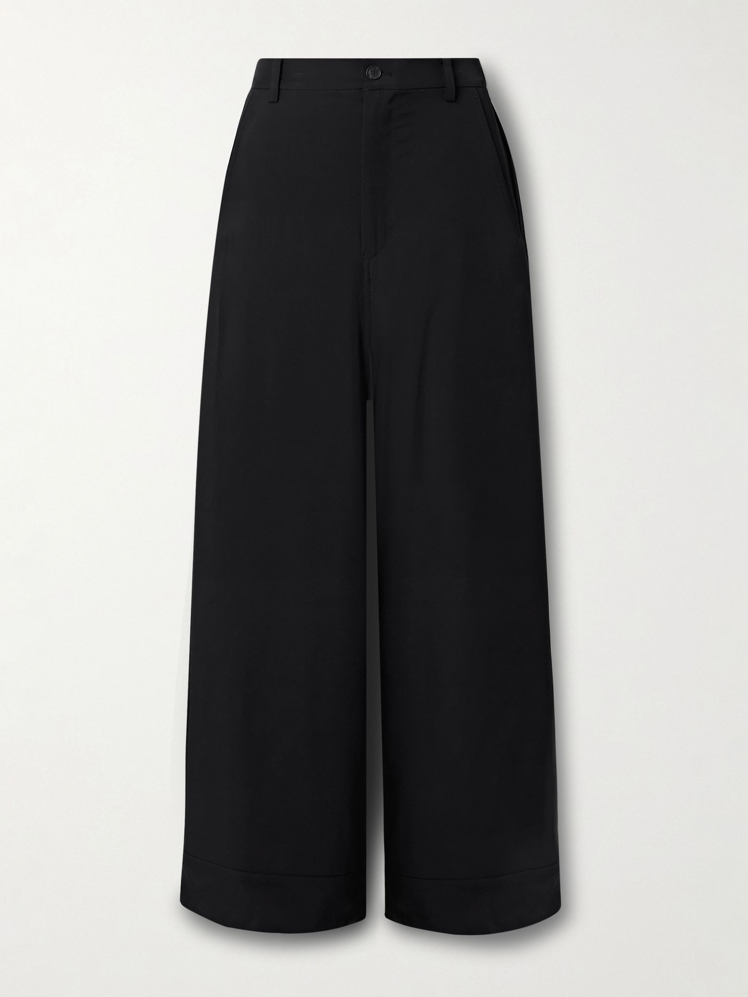 + Y-3 twill wide-leg pants Black - 1