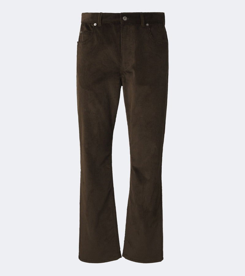Cotton corduroy straight pants 1