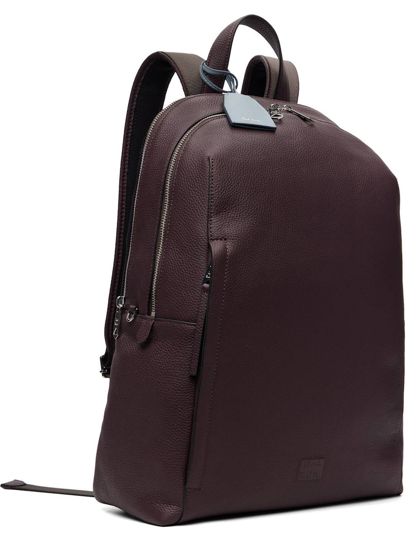 Paul Smith Burgundy Leather Backpack outlook