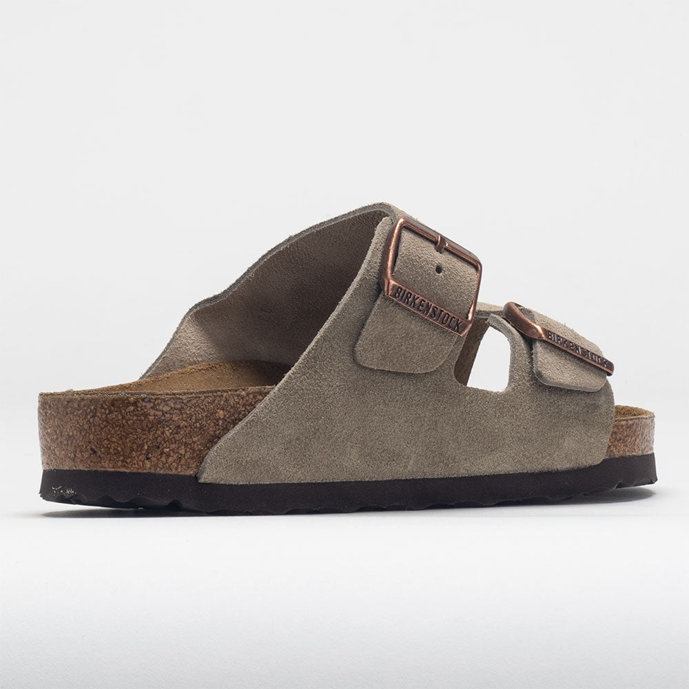 Birkenstock Arizona Suede Leather Narrow Unisex Taupe - 6