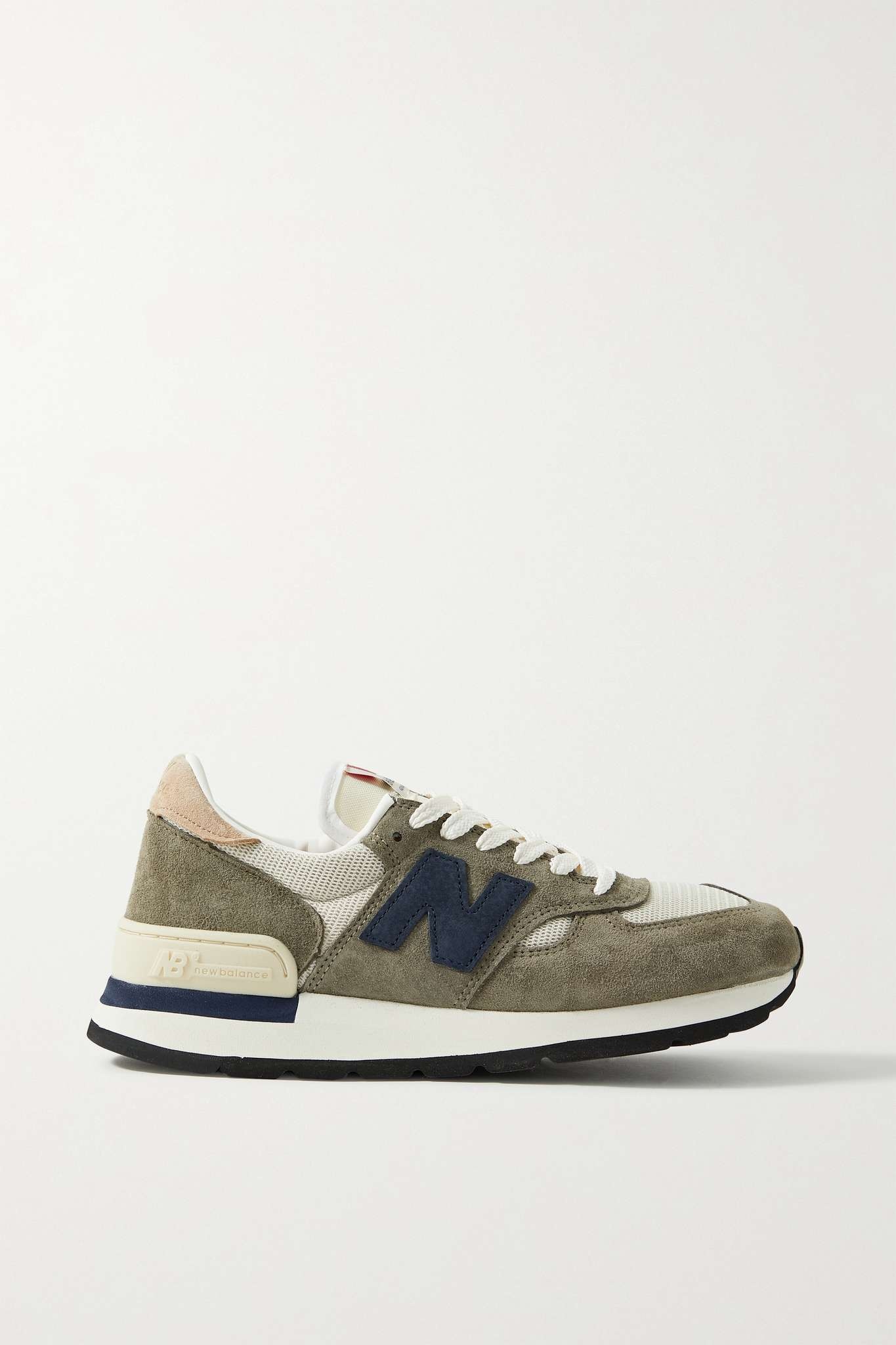 M990v1 suede and mesh sneakers - 1