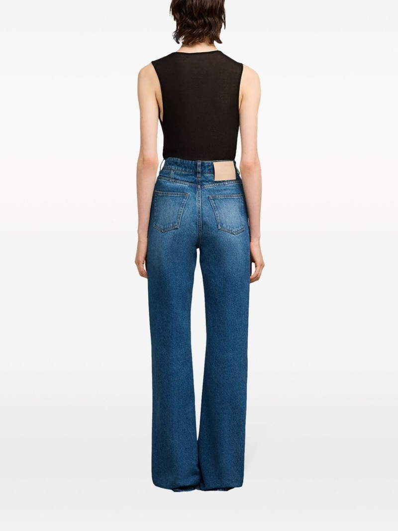 high-rise flared-leg jeans 4