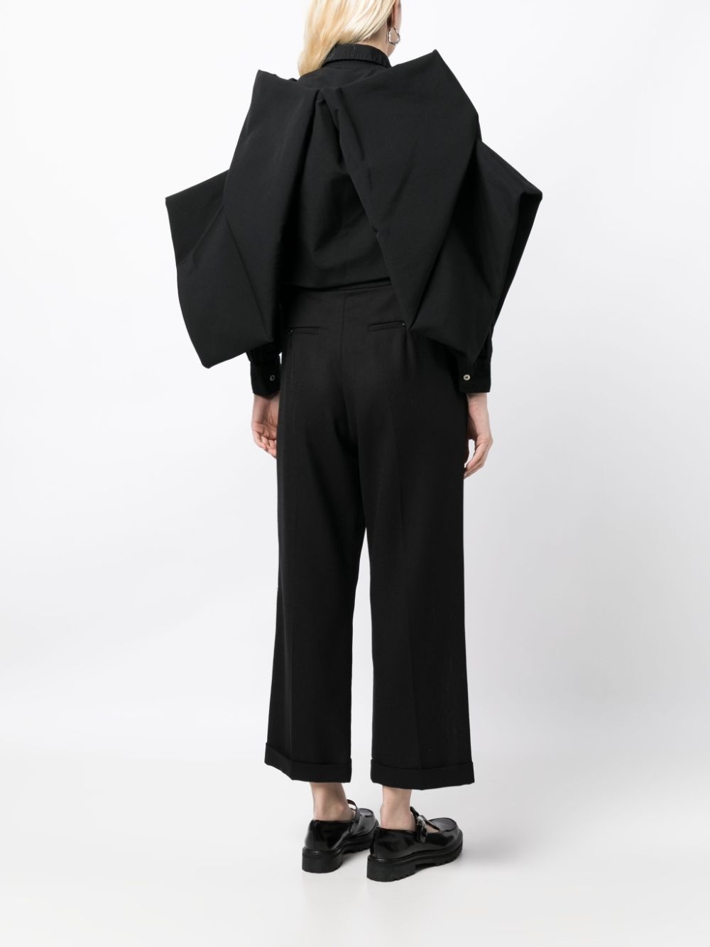 3D-detail layered wool top - 4