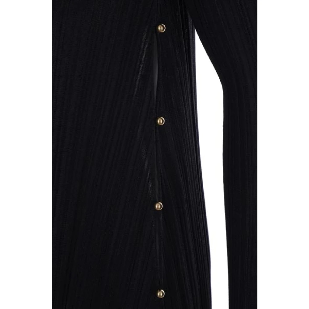 ワンピース BOTTEGA VENETA RIBBED KNIT MINIDRESS WITH STUDS BOTTEGA VENETA Embellished Ribbed-Knit Turtleneck Mini Dress
