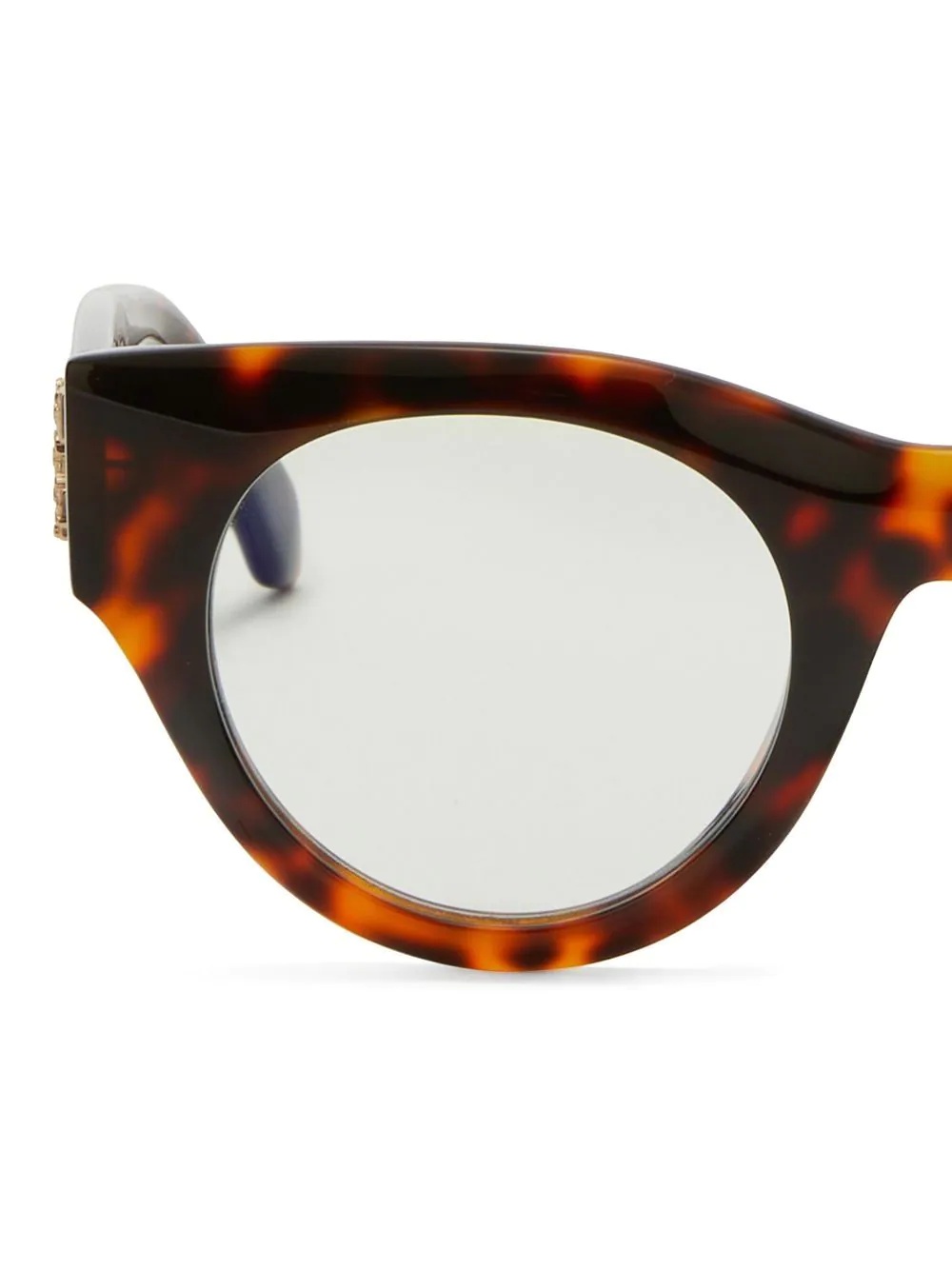 round-frame tortoiseshell glasses - 3