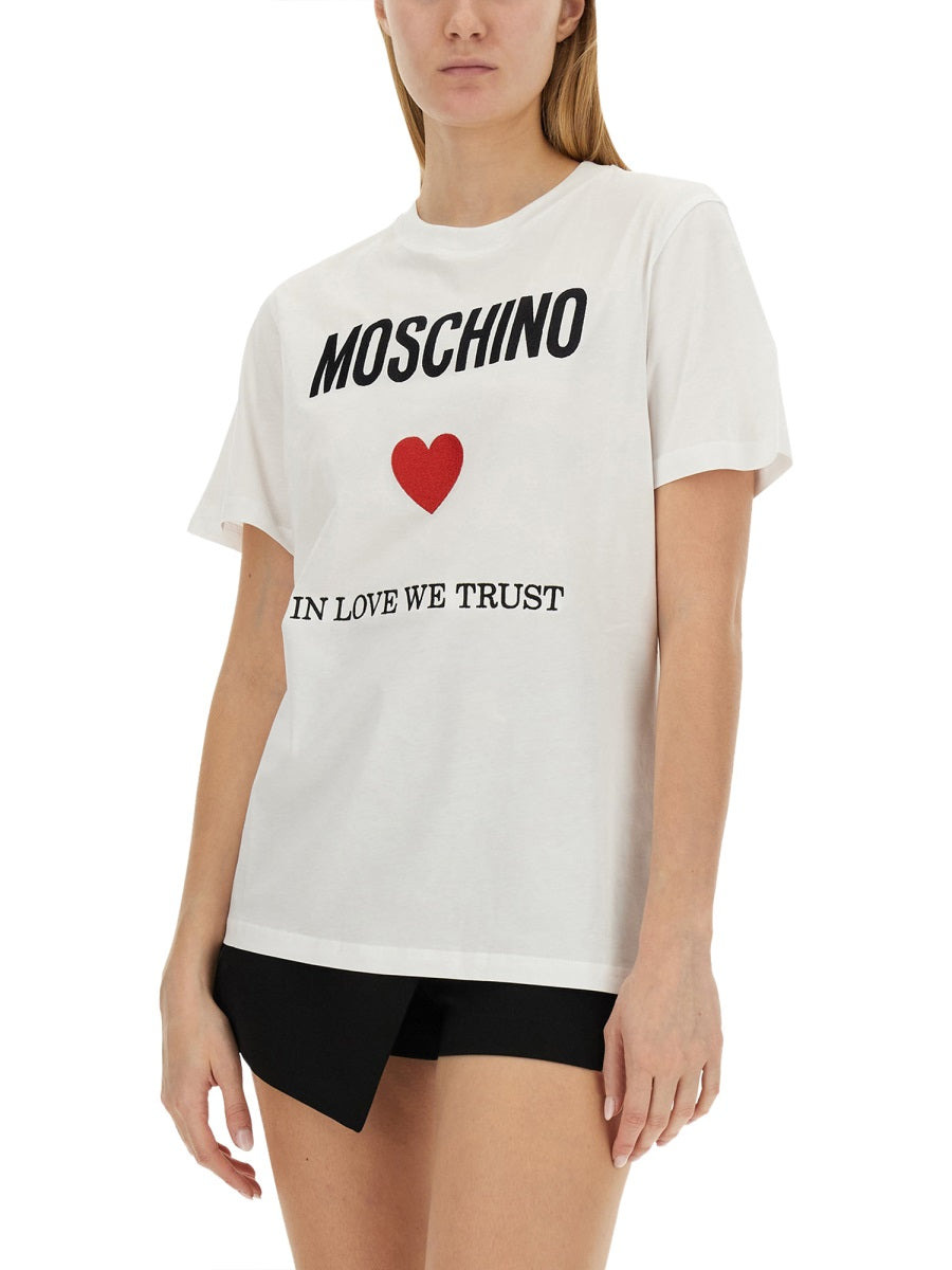 Moschino Women T-Shirt With Logo - 4