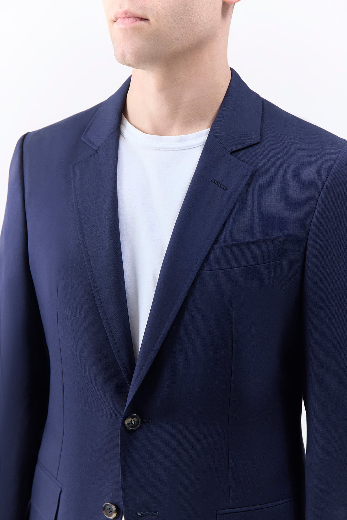 Irving Jacket in Dark Navy Wool - 5