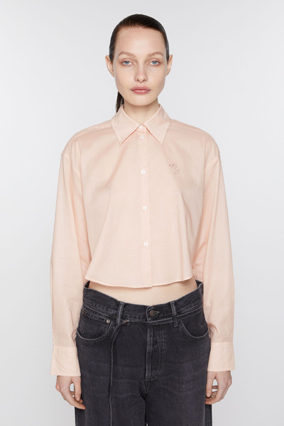 Acne Studios Shirt logo embroidery - Dusty pink outlook