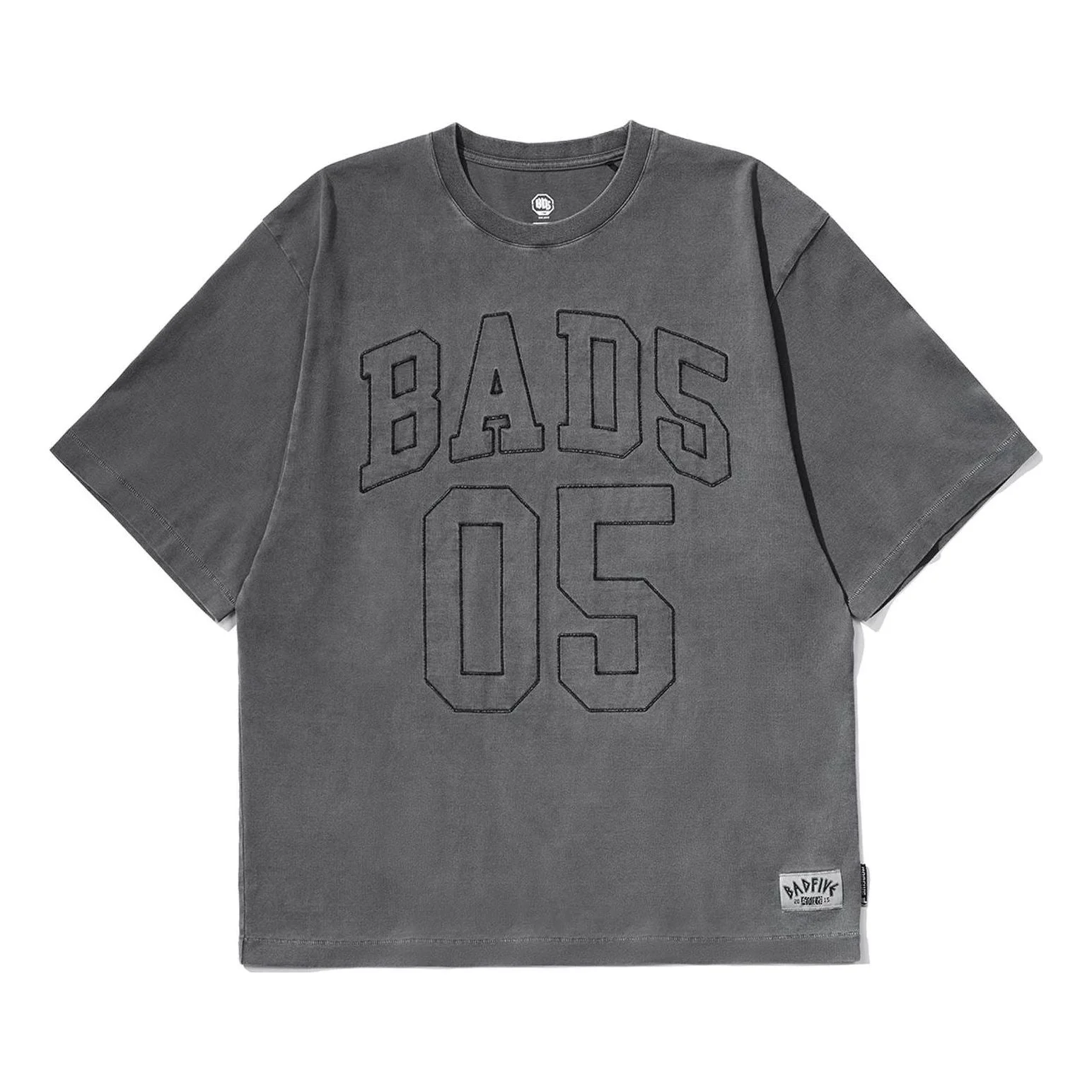 Li-Ning BadFive Logo Number Loose Fit T-shirt 'Washed Black' AHST293-3 - 1