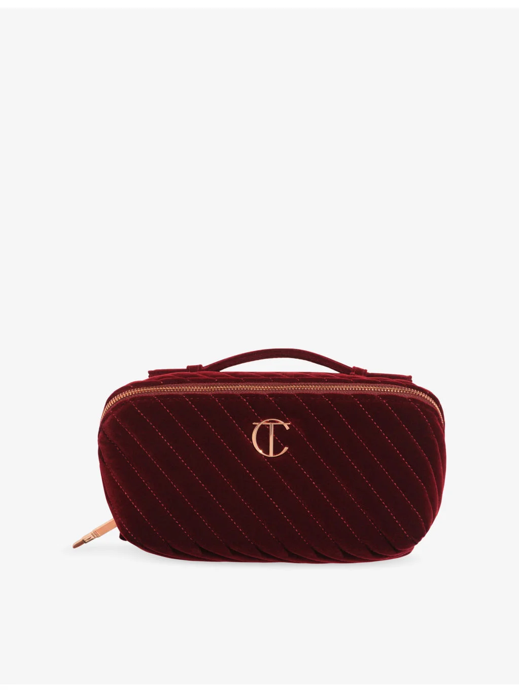 Large Velvet Make-Up Organiser Travel Bag - 1