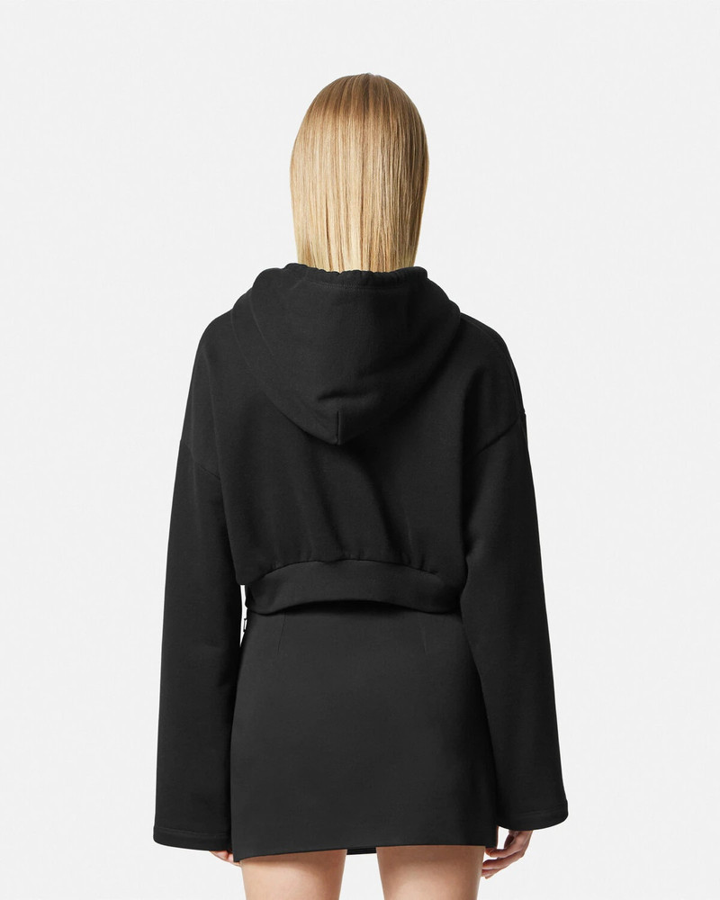 Embellished Medusa Crop Hoodie 5