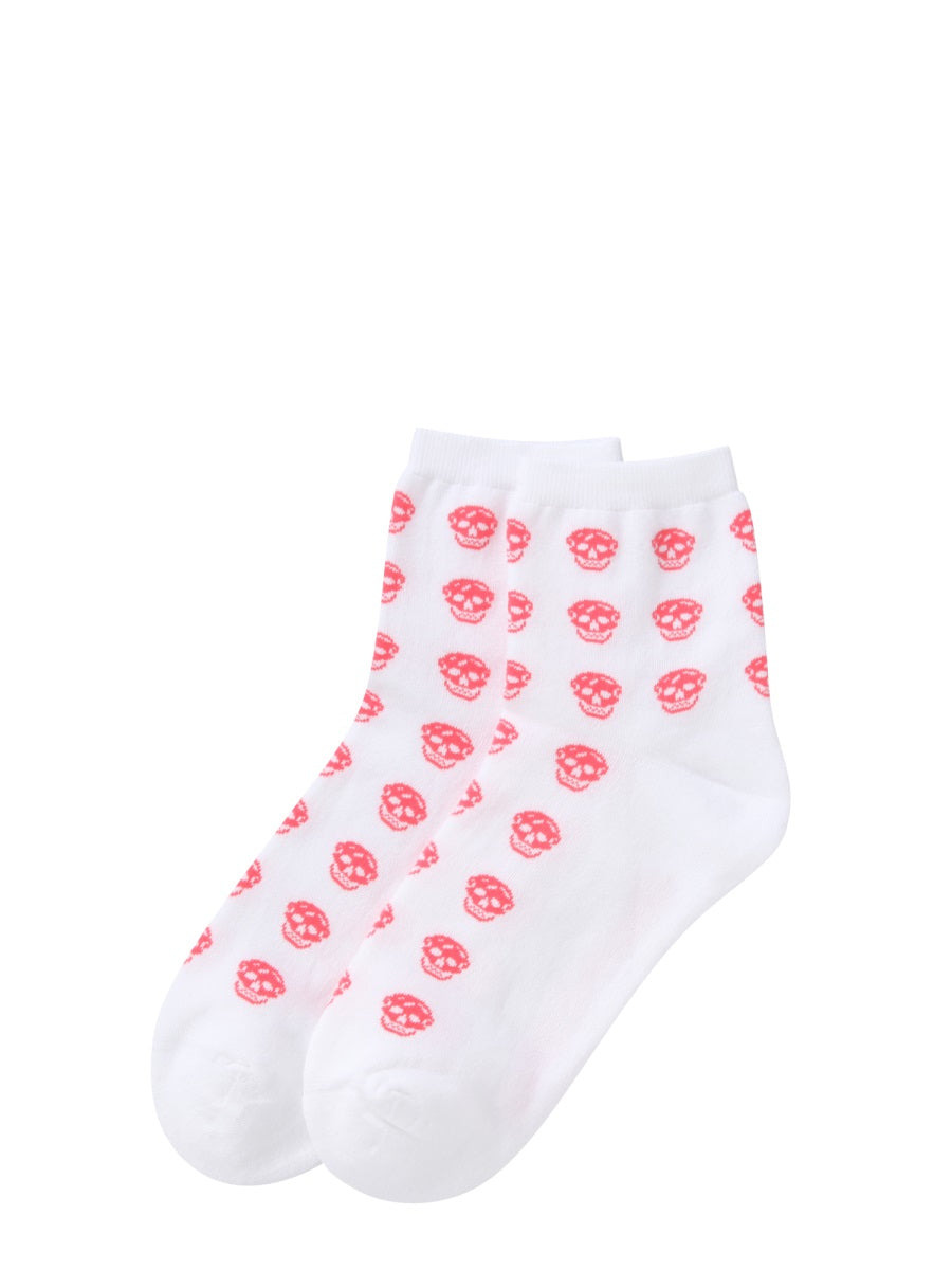Alexander Mcqueen Women Short Skull Sock - 3
