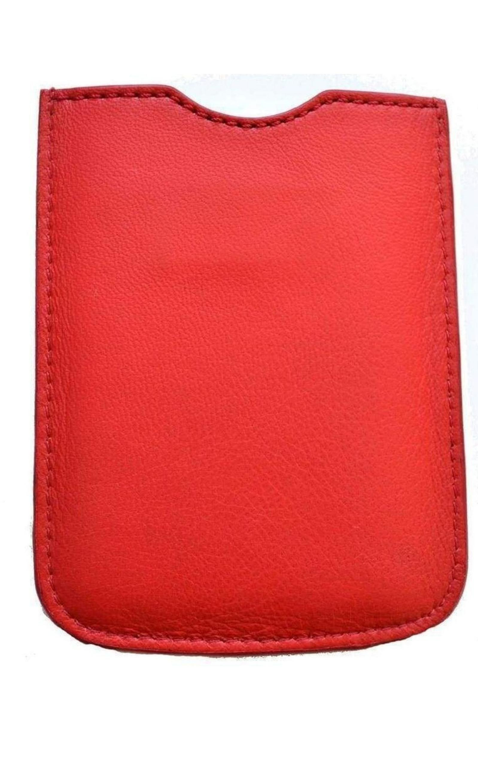 Givenchy Red Leather Phone or Credit Card Case - 2