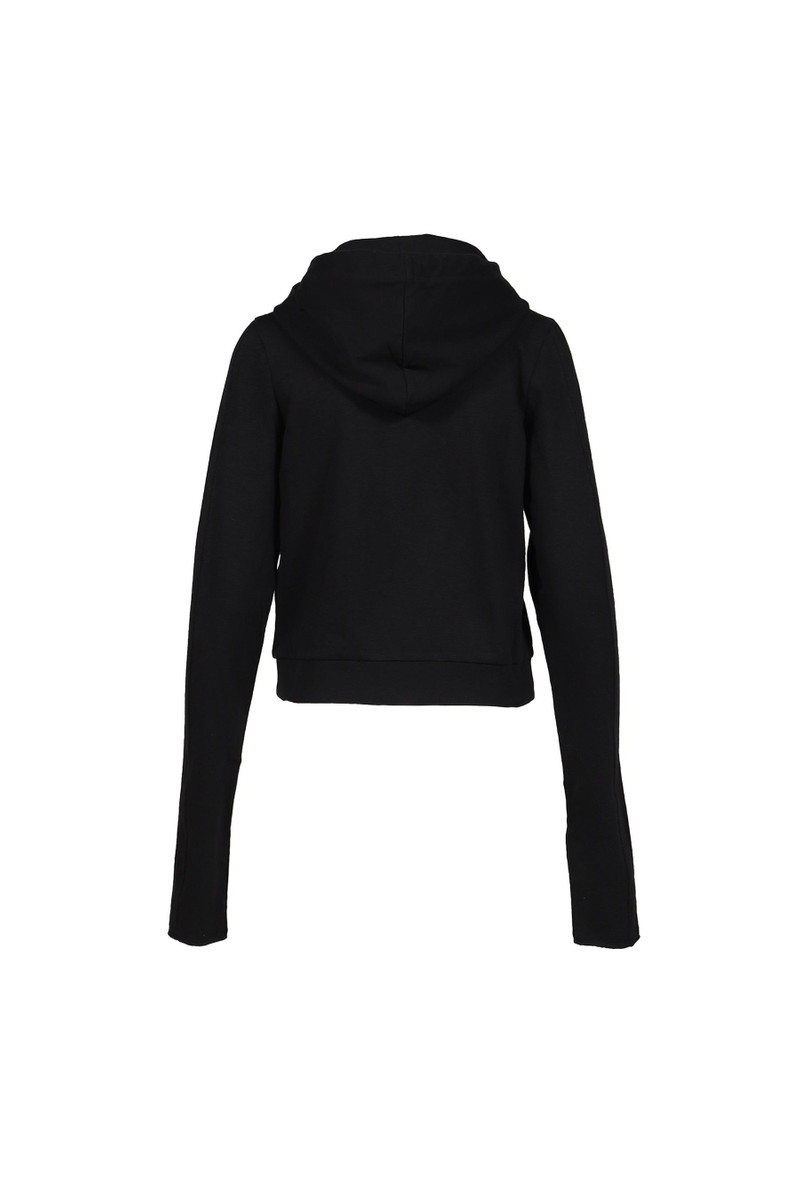 entire studios LIGHTWEIGHT CROPPED ZIP-UP / BLK outlook